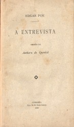 Gabriela Gouveia Livros Quental Antero De A Entrevista Edgar Poe